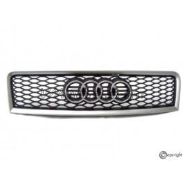 Calandre capot avant Audi A6 C5 Avant/Limousine Quattro RS6/RS6+ (03-05, claire)