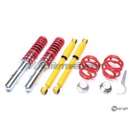 Kit amortisseurs corps filetés Volkswagen/Audi Beetle/Bora/Golf IV/A3/TT Quattro S3/4Motion (97-11, -20 à -80mm)