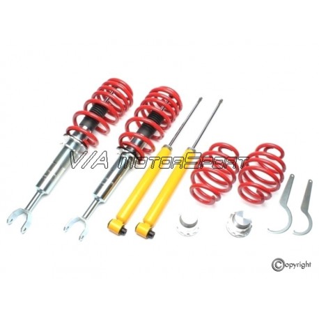 Kit amortisseurs corps filetés Audi A6 Avant/Limousine (96-08, -20 à -70mm)