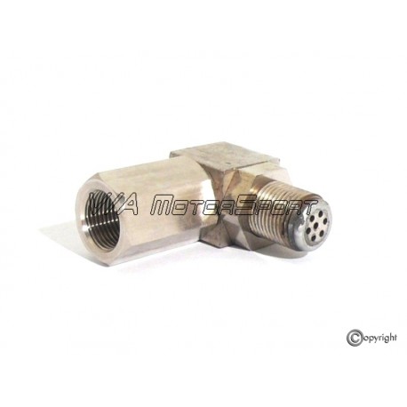 Adaptateur détrompeur sonde lambda O2 90° Mini-Kat (M18x1.5, inox) - V/A  MotorSport