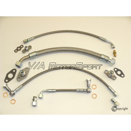 Kit tuyaux eau & huile turbo "KKK" moteur R5 2.2-2.7L 20VT (89-97, K24/26/27)