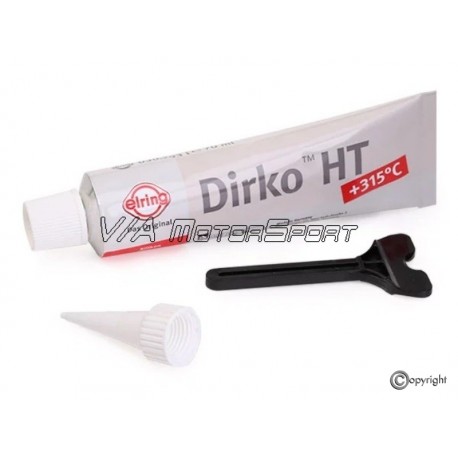 Produit étanchéité silicone moteur "Dirko HT" (-60/+315°C, 70ml, beige)