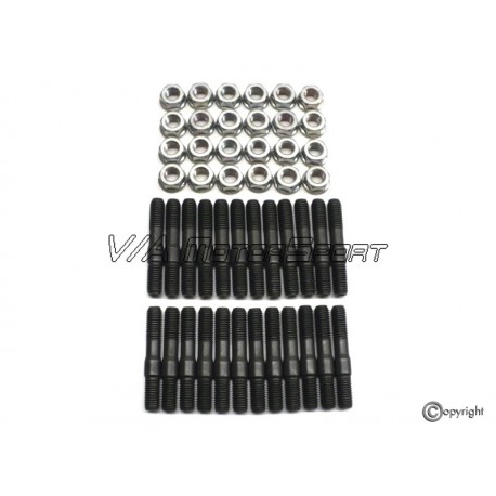 Kit goujons & écrous culasse/paliers arbres à cames moteur R4/R5 1.8-2.0L/2.0-2.3L 16V/20-20VT (84-99, M7x45)