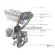 Kit distribution & pignons moteur R5 2.5L 20V TFSI (09-, 94/84c)