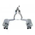 Ligne d'échappement Audi A4 8E/8H Avant/Cabriolet/Limousine Quattro 1.8T/2.0L TFSI (01-08, 2x60mm, 4x76mm, après catalyseur)