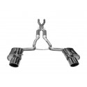 Ligne d'échappement Audi A4 8E/8H Avant/Cabriolet/Limousine Quattro S4 (03-09, 2x60mm, 2x150mm, après catalyseurs)