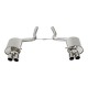 Silencieux secondaire d'échappement Audi A4 8E/8H Avant/Cabriolet/Limousine Quattro 3.0-3.2L (01-08, 2x60mm, 4x76mm)