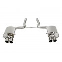 Silencieux secondaire d'échappement Audi A4 8E/8H Avant/Cabriolet/Limousine Quattro 1.8T/2.0L TFSI (01-08, 2x60mm, 4x76mm)