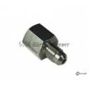 Raccord droit mâle/femelle maître-cylindre & tuyaux de freins (M10x1.0/M12x1.0)