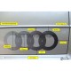 Kit bandes décoratives carrosserie gauche/droite inférieure Audi Quattro/Sport Quattro 85 Quattro (80-91, noires satinées)