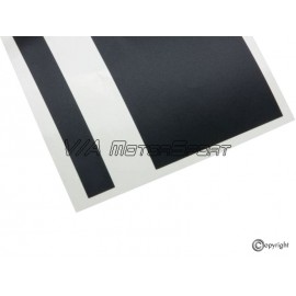 Kit bandes décoratives carrosserie gauche/droite inférieure VW Golf I & II/Jetta I & II GTI/GLI (76-86, noires mates)