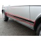 Kit bandes décoratives carrosserie gauche/droite inférieure VW Golf I & II/Jetta I & II GTI/GLI (76-86, noires mates)