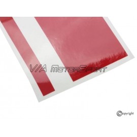 Kit bandes décoratives carrosserie gauche/droite inférieure VW Golf I & II/Jetta I & II GTI/GLI (76-86, rouges brillantes)