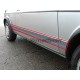 Kit bandes décoratives carrosserie gauche/droite inférieure VW Golf I & II/Jetta I & II GTI/GLI (76-86, argent brillantes)