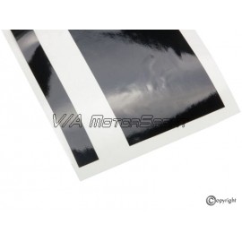 Kit bandes décoratives carrosserie gauche/droite inférieure VW Golf I & II/Jetta I & II GTI/GLI (76-86, noires brillantes)