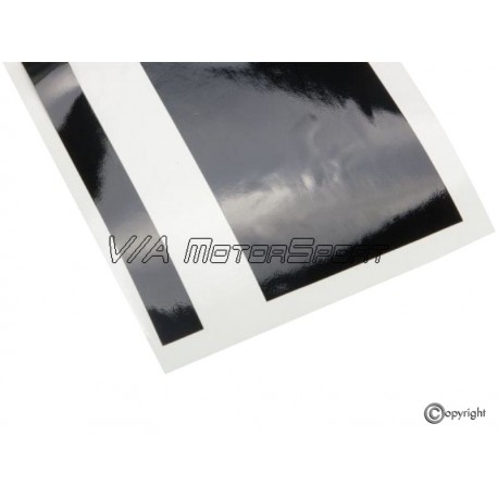 Kit bandes décoratives carrosserie gauche/droite inférieure VW Golf I & II/Jetta I & II GTI/GLI (76-86, noires brillantes)