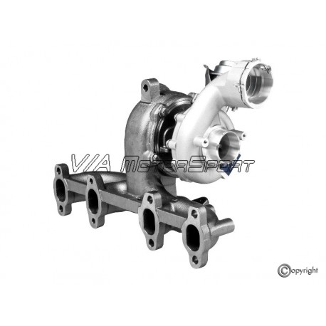 Collecteur d'échappement avec turbo "Garrett" moteur R4 1.9L 8V TDI (04-08, BPX/BUK)