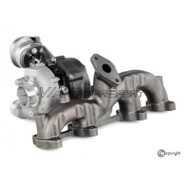 Collecteur d'échappement avec turbo "Garrett" moteur R4 1.9L 8V TDI (96-10, AHF/AJM/ALH/ASV/ATD/AXR/AUY/BVK)