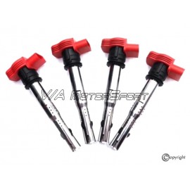 Kit bobines d'allumage avec fiches bougies H.P. "R8" moteur R4 1.6-2.0L 8-20VT (02-)