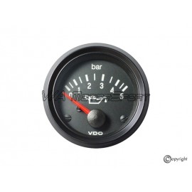 Indicateur pression d'huile "VDO" (0-5b, 52mm, 12V)