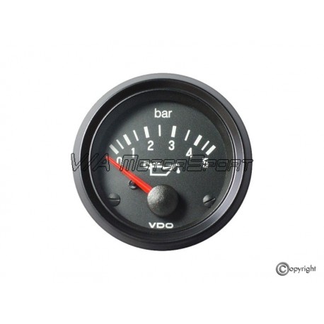 Indicateur pression d'huile "VDO" (0-5b, 52mm, 12V)