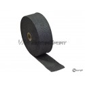 Ruban isolant thermique d'échappement fibre céramique (50mm x 10m, noir)