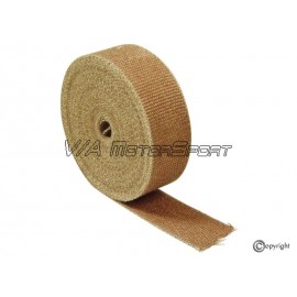 Ruban isolant thermique d'échappement fibre céramique (50mm x 10m, titanium)