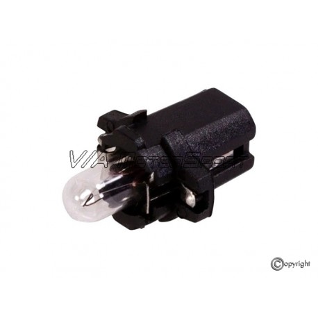 Porte ampoule avec ampoule de compteur (73-93, 12V1.2W, noir)