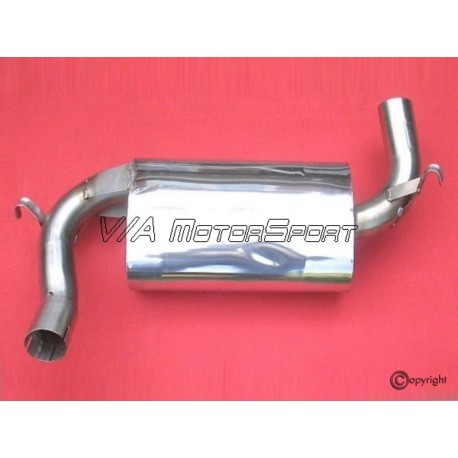 Silencieux d'échappement secondaire Audi 100 C1 Coupé S (74-76, inox)