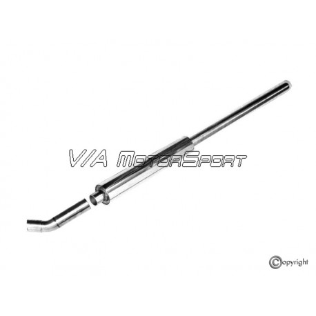 Silencieux d'échappement primaire Audi 100 C1 Coupé/Limousine S/L/LS/GL (68-76, automatique, inox)