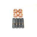 Kit goujons & écrous collecteur échappement/turbo (80-97, M10x25)