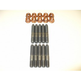 Kit goujons écrous culasse/collecteur échappement (80-91, M8x35)