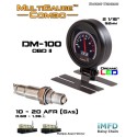 Kit indicateur DM-100 OBDII/CAN SM-AFR Combo "PLX Devices" (digital, 52mm)