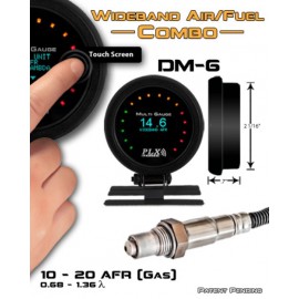 Kit indicateur DM-6 SM-AFR Combo "PLX Devices" (digital, 52mm)