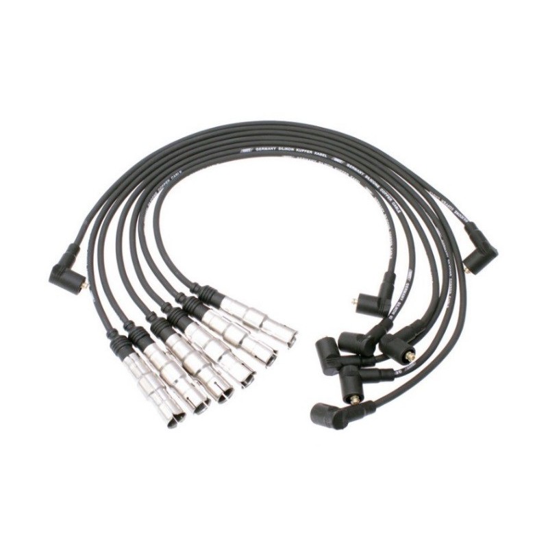 Câble d'allumage, KIMISS 6 pièces câble d'allumage de fil de bougie  d'allumage cordon de fil d'allumage 1J0998031 adapté pour Corrado VR6 2.8  2.9 avec