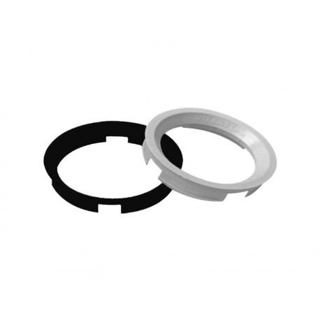 Bague de centrage de roue (63.40x59.10mm, blanc gris)