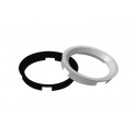 Bague de centrage de roue (63.40x59.10mm, blanc gris)